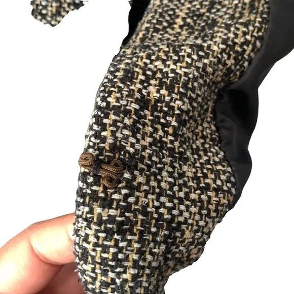 Jossefine Chaya Petite Beaded Embellished Tweed Blazer Size 10 - Picture 8 of 8